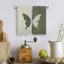 Boho Butterfly Kitchen Towels, Butterfly Kitchen Towel Decorative Set of 2, Butterfly Kitchen Decor, Butterfly Hand Towel for Bathroom, Nature Insect Hand Dish Tea Towel for Kitchen 16X24