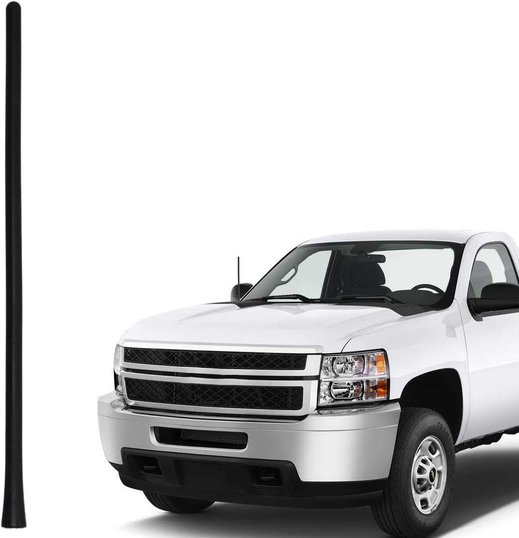 LQYLMY 13" TPU Antenna Compatible with Chevrolet Silverado 1500 2006-2025, Car Wash Proof, Internal Copper Coil for Enhanced Reception