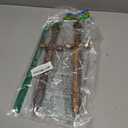 YOMENO 2 Pcs Pirate Sword Plastic Sword with Scabbard Fake Knife for Cosplay Costume Accessories Pirate Party Props Halloween Supplies 11.5 Inches (Bronze)