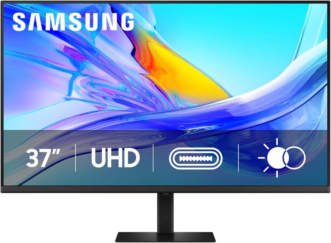 Samsung 37 ViewFinity S8 (S80UD) 4K UHD HDR10 High Resolution Monitor with USB-C and Ergonomic Design, Built-in KVM Switch, Intelligent Eye Care, LS37D800UANXZA, 2025