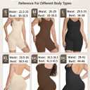 Tank Bodysuit for Women Tummy Tucker Shapewear Butt Lifter Body Shaper Compression Bodysuit (Small, Black)