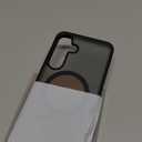 TORRAS Magnetic Shockproof Case for Samsung Galaxy S25 Plus, [12FT Military Grade Protection] [Fit for MagSafe], Translucent Slim Case for Samsung S25+Plus Case Anti-Fingerprint Anti-Scratch, Black