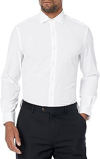  (Van Heusen Men's Dress Shirt Slim Fit Traveler Stretch (White, 15"-15.5" Neck 34"-35" Sleeve)