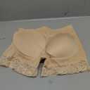 Butt Lifter Panties Padded Underwear for Women Hip Enhancer Pads Shorts Lace Boyshorts Shapewear (Small, Beige)