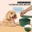 AVERYDAY 50 Oz Travel Dog Bowls with Lids, 2-in-1 Portable Pet Bowls for Food and Water, Leakproof Travel Dog Food & Water Bowl for Outdoor, Camping, Travel Dog Feeding Bowl, Daycare Pet Bowls