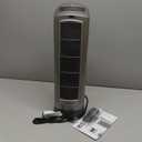 Lasko Oscillating Digital Ceramic Tower Heater for Home with Adjustable Thermostat, Timer and Remote Control, 23 Inches, 1500W, Silver, 755320