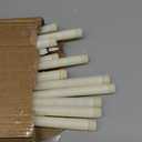 Rossesay 48 Pcs Flameless LED Taper Candles Battery Operated Candles 4 Sizes of 8.5'', 9.65'', 10.83'', 12.8'' Flameless Candlesticks Flickering for Halloween Christmas Church Wedding(White)