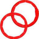 WYMECT 2 PCS Adjustable Silicone Pie Crust Shield, BPA-Free, Pie Pans Reusable Protector for 8-10.7 Inch Pies, Heat Resistant Up to 450F, Dishwasher Safe, Ideal for Baking Pies, Pizza & More (Red)