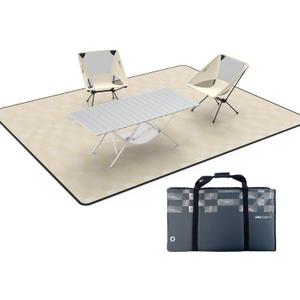 ONEFOREST Camping Table With 2 Camping Chairs And Picnic Blanket, Blanket Tote to Organize Table And Chairs For Outdoor Hiking Picnics BBQ Cooking