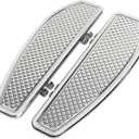 Chrome Anti-Slip Stretched Driver Rider Floorboard Foot Board Fit for Harley Touring Road King Street Electra Glide Ultra 1986-2023 Softail 1986-2017