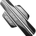 Stainless Door Sill Protector Kick Plate Entry Guard Kit for Mazda CX-5 2013-2026 Interior Accessory (Silver CX 5)