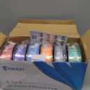 MIKA3D Dual Color 1.75mm 3D Printer Filament Bundle, Silk PLA 6 Spools Pack - White Red, Orange, Green, Blue, Purple, Black - 3D Printing PLA 250g X 6 Spools