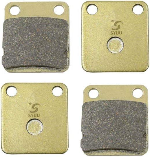 S SYUU High-Performance Reliable Motorcycle Front Rear Brake Pads Set Compatible with ATV Kawasaki KVF 300 1999-2002 KVF 360 2003-2013 KVF 400 1999-2002 - Low Noise, Easy Installation FA054F FA054F