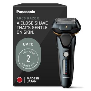 Panasonic ARC5 Electric Razor for Men with Pop-Up Trimmer, Wet/Dry 5-Blade Shaver, Men's Electric Razors for Shaving Face with Intelligent Shave Sensor and 16D Pivoting Head, ES-LV67-K (Black)