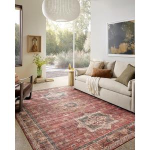 Loloi Anniston Collection ANS-04 Spice/Multi 2'-3" x 3'-9" Machine Wash Accent Rug