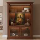Sacred Heart of Jesus Wall Art Christian Jesus Divine Mercy Portrait Picture Painting Wall Decor Poster Print Artwork for Bedroom Office Living Room Home Decoration