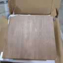 Plank+Beam Modern Rectangular Side Table with Shelf, 25", Solid Wood Narrow End Table for Living Room with Storage, Compact Bedside Table for Small Spaces, Pecan Wirebrush