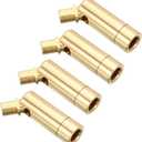 PATIKIL Sloped Ceiling Light Adapter, 4 Pack 90/350 Degree M10 Thread Chandeliers Ceiling Pendant Lighting Adapter for Angle or Irregular Ceiling, Champagne Gold