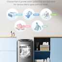 COMFEE' Portable Washing Machine, 0.9 cu.ft Compact Washer With LED Display, 5 Wash Cycles, 2 Built-in Rollers, Space Saving Full-Automatic Washer