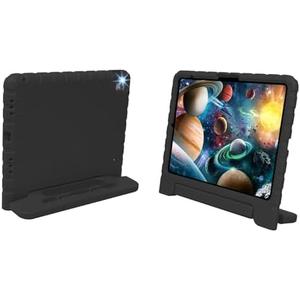 BILLISGOVA for iPad Pro 13 inch Case 2024, Shockproof Kids iPad 13 Pro Case, Protective Cover for iPad Pro 13 M4 with Pencil Holder, Anti-Slip Handle Stand, Black