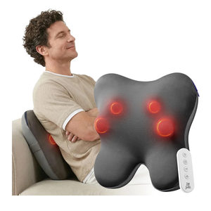 BOB AND BRAD Back Massager with Heat and Remote, EZBack Plus Shiatsu Massage Pillow with 3 Level, Kneading Deep Tissue Massage for Neck, Shoulder, Leg, Upper & Lower Back Pain Relief, FSA Eligible HSA