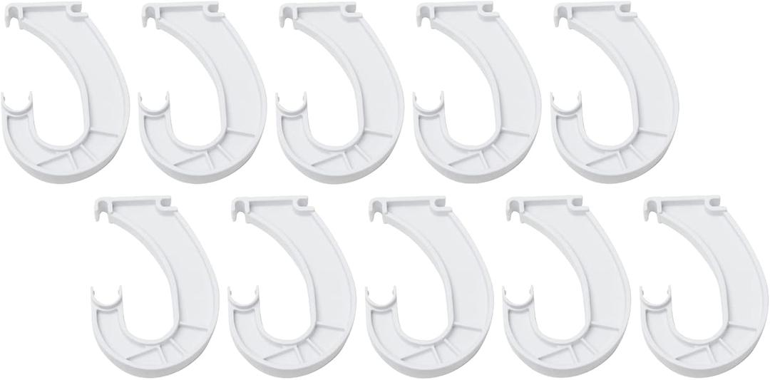 ClosetMaid 5629 Support for SuperSlide Hanging Bar, White 10 Pack