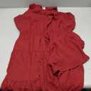 Summer Dress for Women Chiffon Blouses Skirt Spaghetti Sleeveless Tops Halter Ruffle Romper Sun Flowy Summer Outfits, L