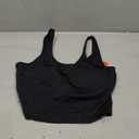 THE GYM PEOPLE Womens' Sports Bra Longline Wirefree Padded with Medium Support (Large, Black)