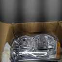 Headlights Assembly Replacement For Jeep Grand Cherokee 2005 2006 2007, Chrome With Amber Reflector
