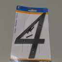 Hillman 6 in. Black Plastic Nail-On Number 4 