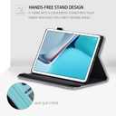 Case for Samsung Galaxy Tab S10 FE+/ S10 FE Plus 5G 13.1 2025,Premium PU Leather Cover with Auto Sleep Wake,Highland Cow with Daisies