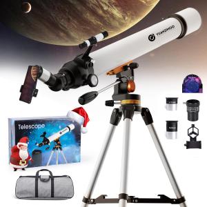 Telescope 70 mm Aperture 700 mm Refractor Portable Telescope for Adults Beginners for Viewing Moon Planets Stargazing with Tripod Phone Adapter Carrying Bag