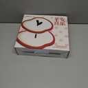 MOOSHU Ceramic Cupcake Dessert Stand - 2-Tier Fruit Platter for Kitchen Counter - Apple-Shaped Holiday Decorative Tiered Serving Trays for Parties Entertaining, and Food Display.