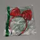 MYSXN Red Bowknot Headband, Red Headband for Halloween Cosplay Headwear, Hair Band for Women, Girls