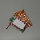 FKOG Red 2025 Christmas Picture Frame Ornaments, Family Senior Sports School Wedding Vacation Photo Frame Xmas Tree Hanging Ornament Decoration Romantic Ideas for Couples (Red)