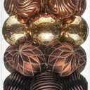 JORNOY Christmas Balls Ornaments, 30ct Shatterproof Xmas Tree Decorations, Hanging Bulbs Baubles Set with String for Holiday Home Party Decor, 2.36 inch/60mm, Brown Gold