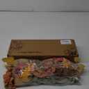 2pcs Boho Style Artificial Flower Bouquets,17 Inch Bohemian Style Fall Flower Wedding Bouquets for Bridal Bridesmaid,Rustic Home Dcor Centerpiece(Orange Color Scheme) (2pcs in Pack)