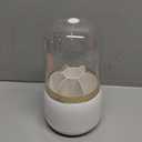 EXIN DECHEN 360 Rotation Silverware Organizer for Kitchen Counter,Utensil Holder Caddy Silverware Caddy Holder for Party,Spoon and Fork Organizer,7 Slots and Intermediate Drainage Device with Cover (White)