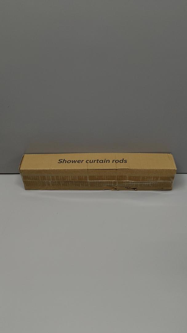 Black Shower Rod with 12 Hooks, 43-72 Inches, Rust Resistance, Adjustable Tension Rod with Durable Spring, No Drilling - Use For Bathroom, Bedroom, Home, Matte Black