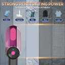 Travel Steamer for Clothes Small Iron - 1000W Portable Steamer & Mini Iron,10s Fast Heat, Handheld Mini Steamer with 8FT Cord, Foldable Handle, Travel, College Dorm & Home Essentials (Purple)