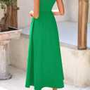 KIRUNDO Summer Dresses for Women 2026 Halter Maxi Wedding Guest Party Cocktail Semi Formal Elegant Classy Long Sundress (M)