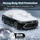 Hail Protector Car Cover SUV, Multi-Layer Cotton Padded Construction, Extra-Thick Top Half Car Cover for Hail Protection, Fits SUV L