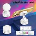 2 x Foldable Vacuum Magnetic car Phone Holder for Magsafe, 360 Rotatable Suction Phone Mount,Car Phone Holder for iPhone (White)