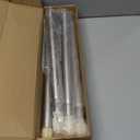 CTSZOOM Closet Rods for Hanging Clothes, 17-28 Inch Heavy Duty and Stepless Adjustable Closet Poles, Stainless Steel Closet Hanging Rod for Closet, Wardrobes, Laundry Room, Bathroom, RV (Silver)