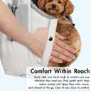 Dog Carrier Sling, Dog Carriers for Small Dogs & Cats with Pockets, Puppy Carrier Sling 20 lbs Machine Washable, Adjustable Shoulder Strap, Hands Free for Family Outdoor Use (Grey, 13.3"L x 8"W x 30"H)
