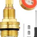 Urnqowuy Brass 1-002 Ceramic Hot Cartridge Fits for Newport Brass Faucet Cartridge and 365 and 850c, Widespread Hot Side