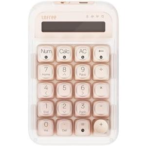 Lofree Foundation Tri-Mode Wireless Numpad White LED Backlight Compatible with MacOS, iOS, Windows, and Android