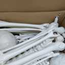 2Packs 5.4ft Halloween Human Skeletons Life Size Full Body Bones with Movable Joints for Halloween Props Spooky Party Decoration