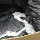 Human Dog Bed XL 79"x44"x12.5" - Shared Orthopedic Dog Bed for Adults & Pets, Large Size Faux Fur Pet Bed, Removable Washable Cover, Light Grey