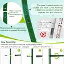 Thickened Rustproof Garden Arch Metal Trellis for Climbing Plants Outdoor, Wedding Arch Garden Arbor Frame Archway 4.9 x8.1 or 7.9 x6.7Ft Flower Arches for Bridal Party Decoration (Green)